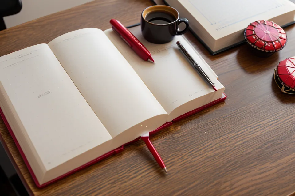 Spiral notebook used to track EuroMillions draws, kept hidden in a school desk drawer