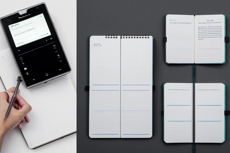 A handwritten EuroMillions frequency notebook beside an AI lottery analysis app for comparison