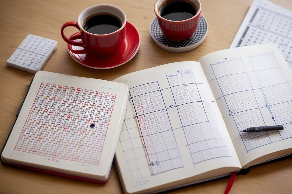 Handwritten EuroMillions frequency chart used to check against LottoChamp's AI picks