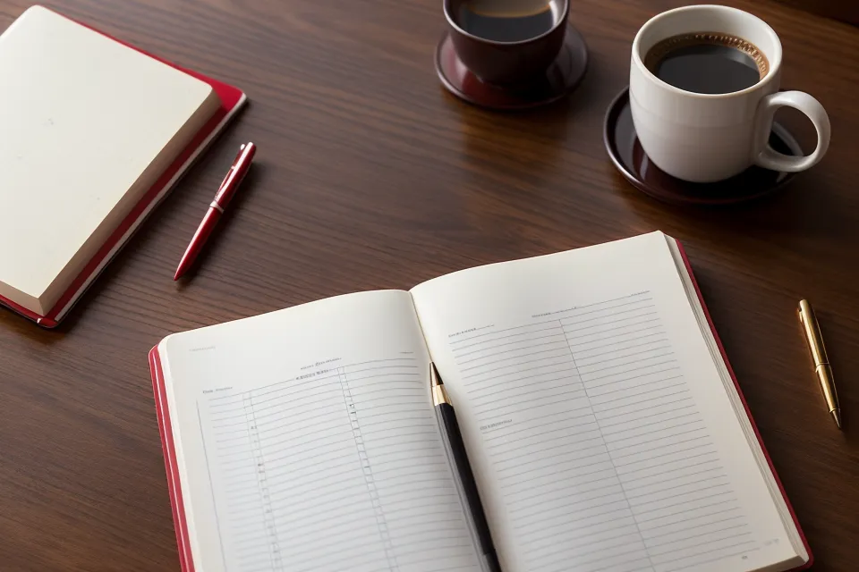 Handwritten EuroMillions frequency chart tracked in a notebook with red pen