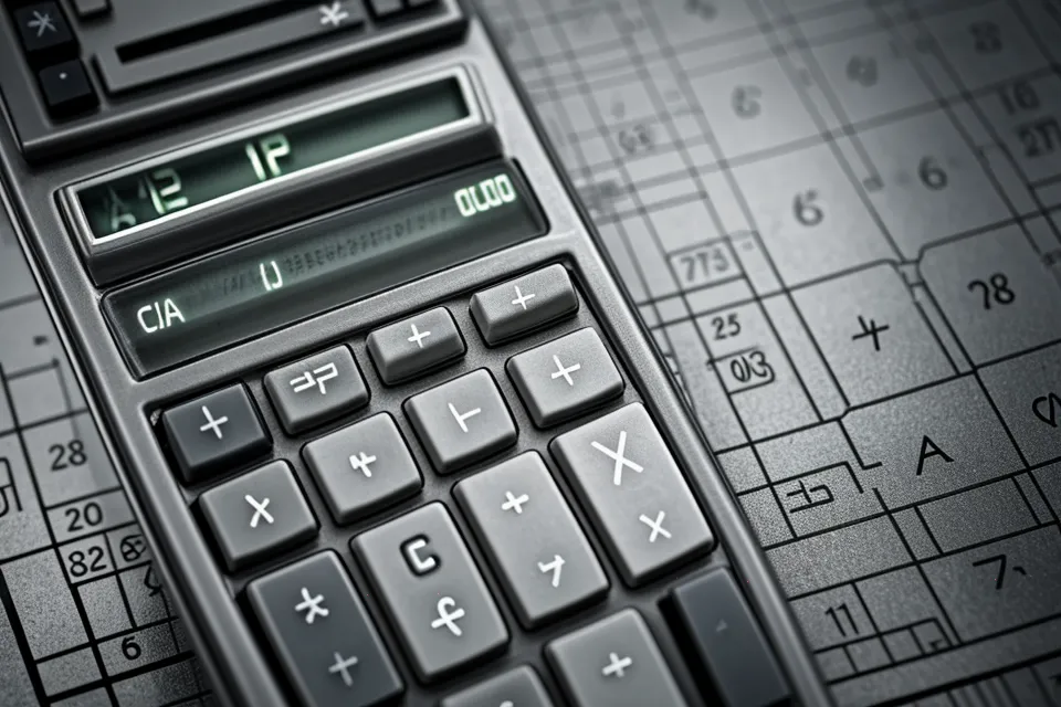 Calculator and EuroMillions ticket beside a probability textbook during lottery odds analysis
