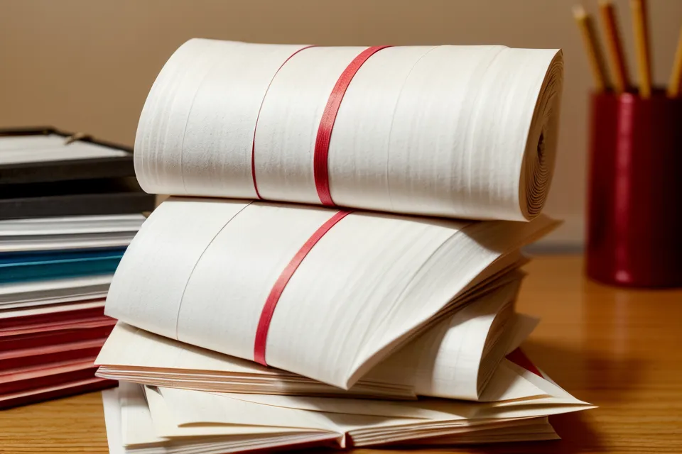 Graded school papers stacked on top of a math teacher's lottery probability analysis notebook