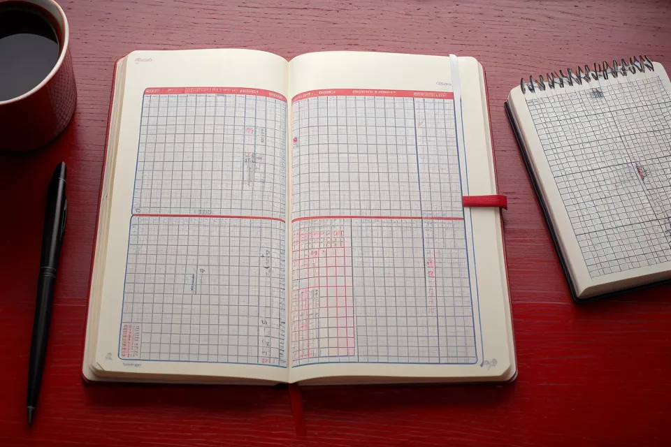 Lottery strategy AI tools review: a hand-drawn EuroMillions frequency chart beside a laptop showing AI-generated number picks during a data tracking comparison.
